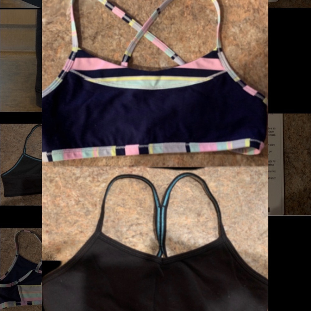 2 size 12 ivivva sports bras. Like new condition